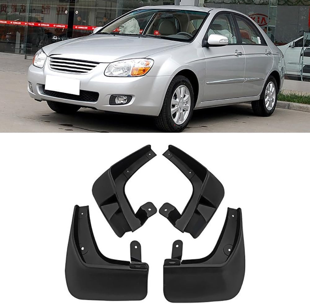 RESKIU 4PCS Mud Flaps for KIA Cerato Spectra LD 2007 2008 2009, Splashproof No Drill Easy Install Front Rear Wheel Protection Fender Mudflaps All-Weather Splash Guards