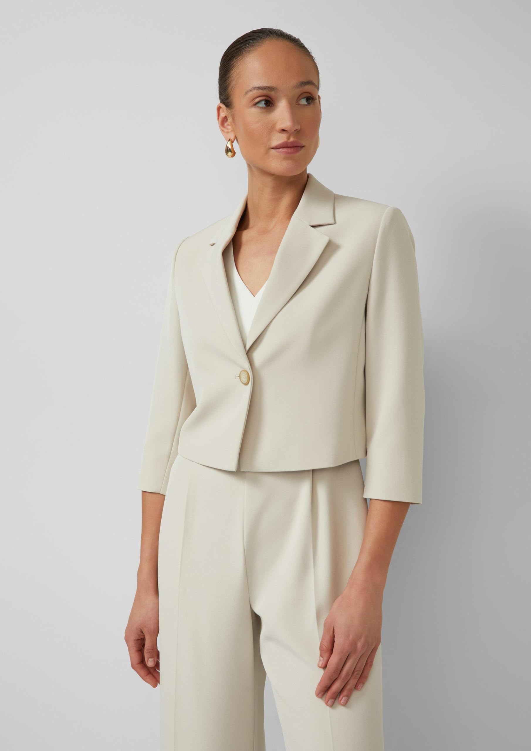 s.Oliver Cropped-Blazer mit 3/4-Ärmeln