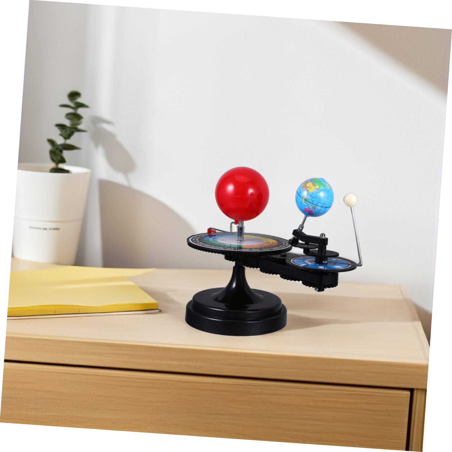 Solarmechanisches Spielzeug DREI Sphären Modell des Sonnensystems | Kunststoff, Interaktive Lernhilfe für Astronomieunterricht, für Schüler und Kinder