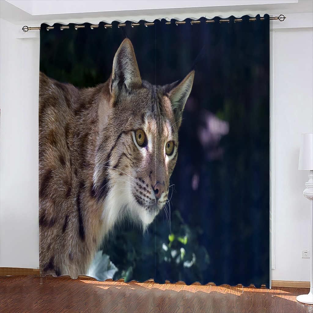 Rideau occultant chat 3D isolant thermique et phonique pour une chambre d'enfant au calme