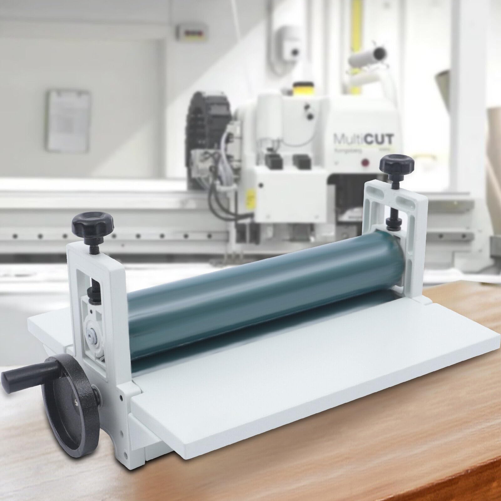 Plastificatrice a freddo,Laminatore a freddo,Manuale Plastificatore, laminatore a rullo, 14", laminatrice a freddo, 350 mm, per Ufficio Casa Negozio Ristorante Alla Superficie Liscia
