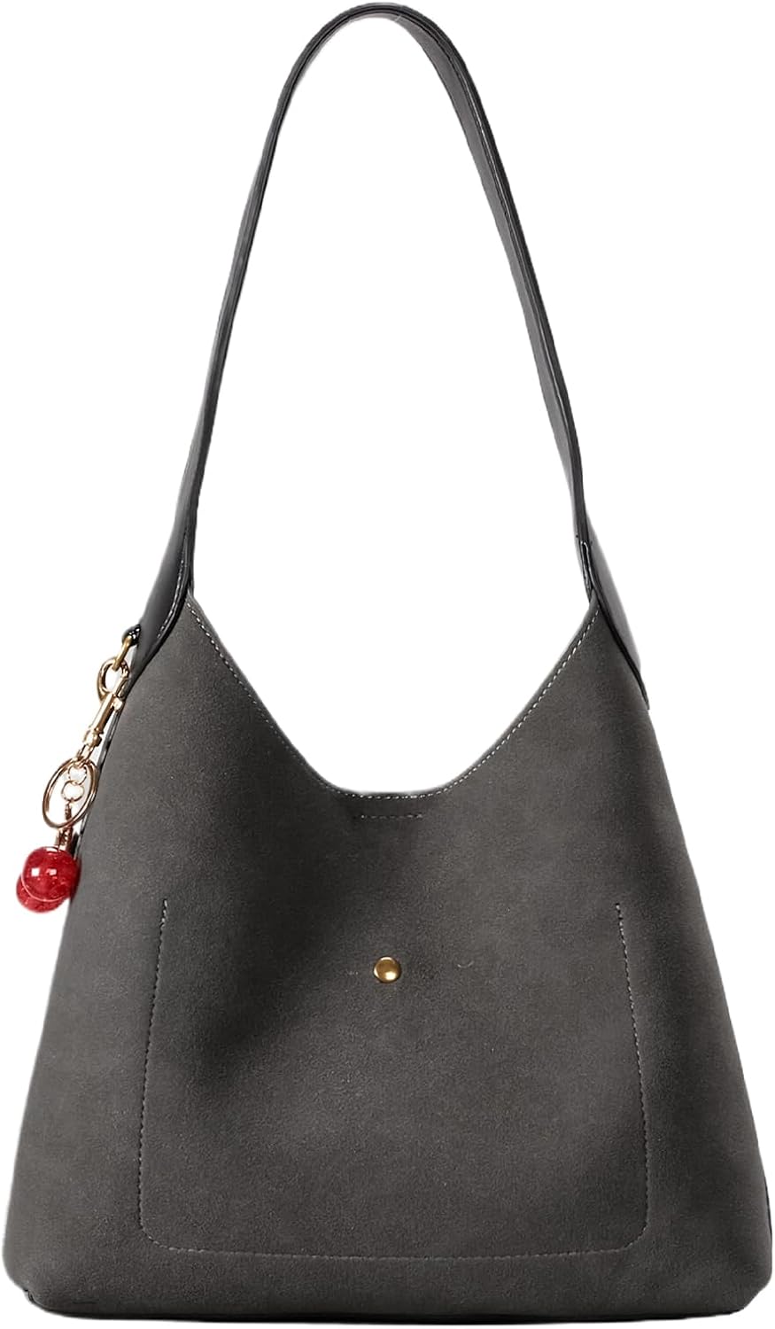 Suede Hobo Bags for Women Slouchy Shoulder Bag Fall Suede Purse Fashion Designer Slouchy Tote Handbag