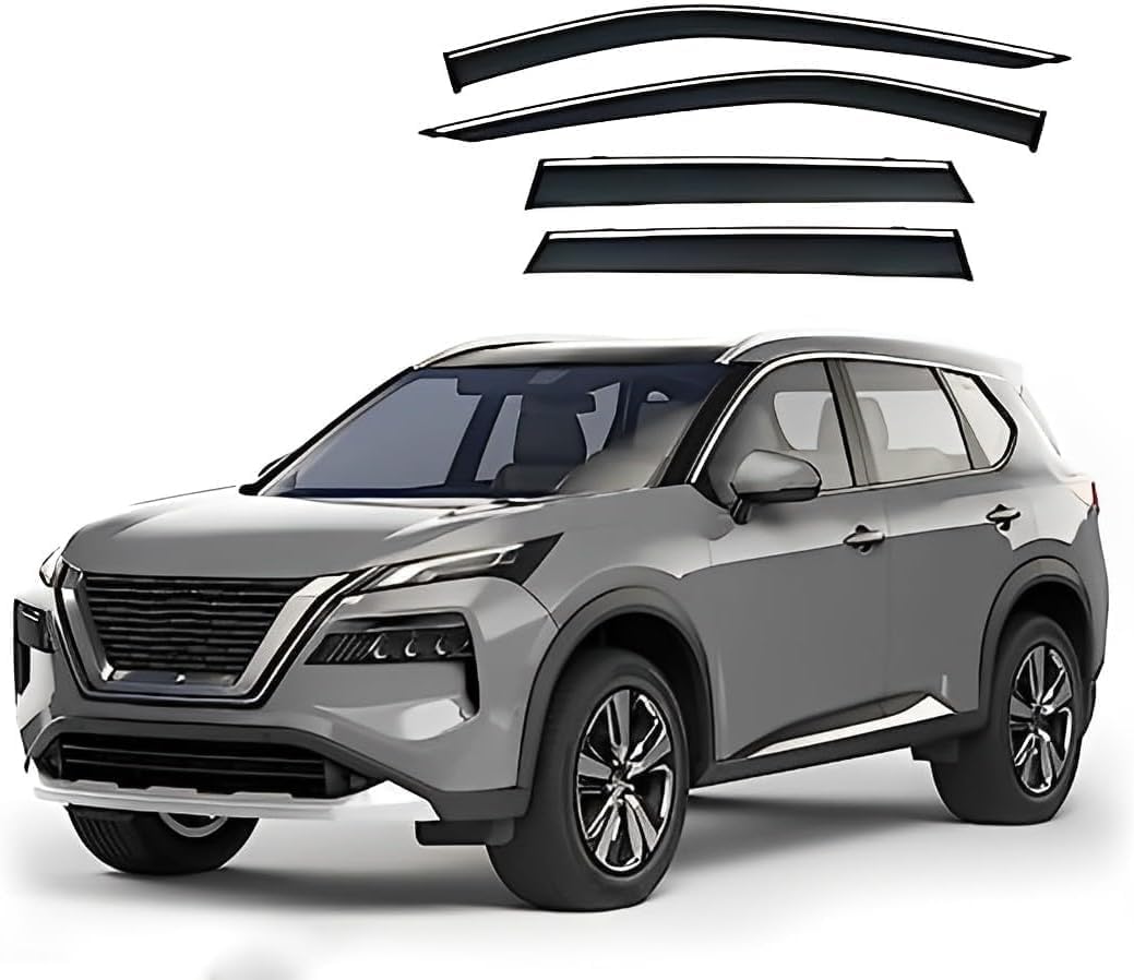 PANXUC Car Wind Deflectors for Nissan X-Trail MK4-T33 2022 2023, Side Window Wind Rain Deflector Window Visor Sun Rain Guard Smoke Guards