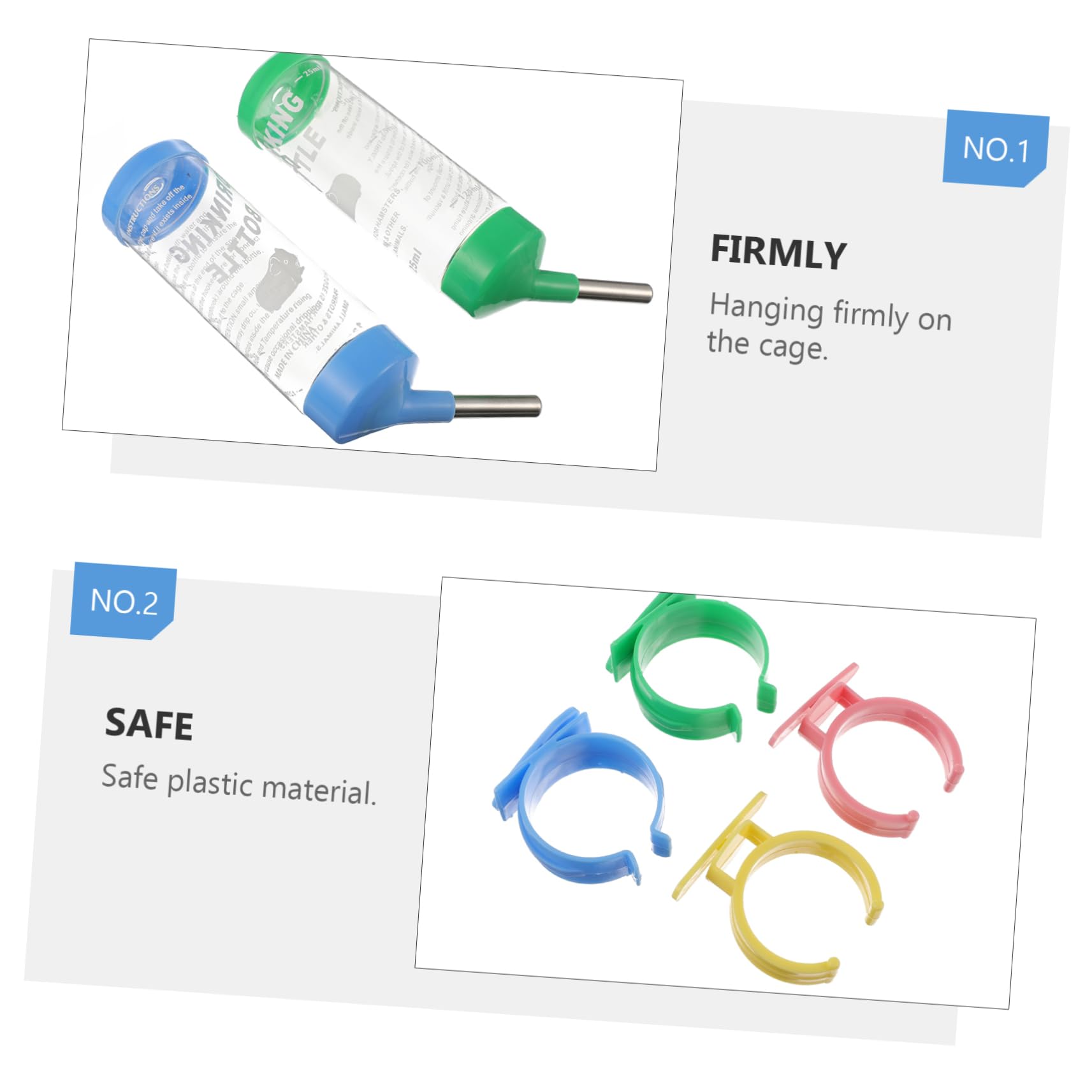 Totority Rodent Water Bottle for Hamster Guinea Pig Hedgehog Pet Water Dispenser Roller Ball