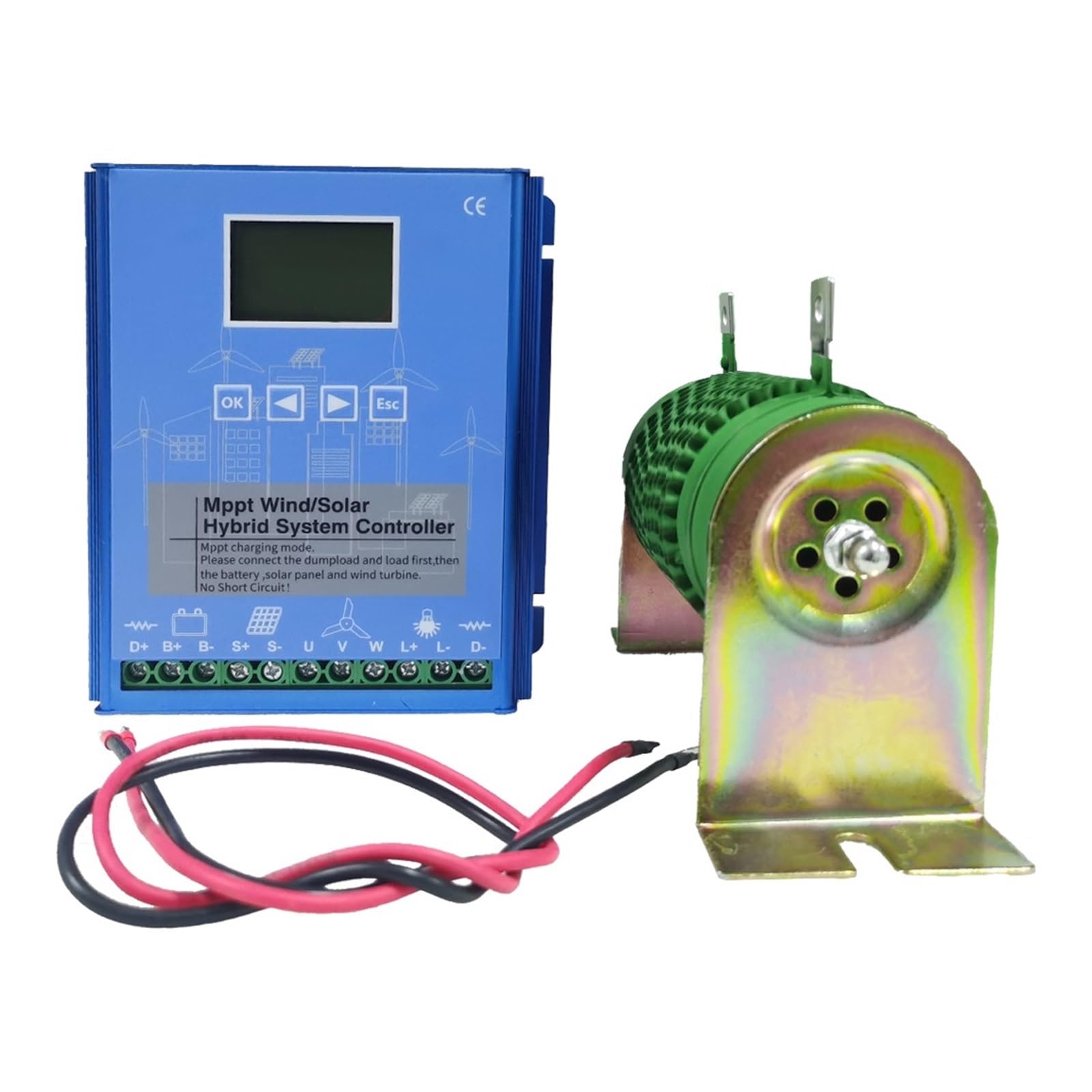 Regolatore di carica solare, Regolatore Di Carica Solare MPPT 5KW 10KW 15KW 20KW 5000W 12V 24V 48V Volt Ibrido For Batteria Eolica(Wind 5KW Solar 3KW,NO_48V)