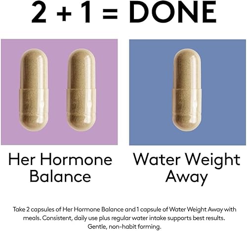 Miniatura 7 de Youth & Tonic Píldoras de retención de agua para mujeres y cápsulas de equilibrio hormonal para hinchazón y pérdida de agua y para mantener un nivel