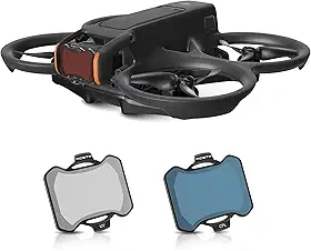 Conjunto de filtros ND para acessórios DJI Avata 2, pacote com 2 filtros de lente de câmera gimbal de plástico para DJI Avata 2 (CPL, UV)