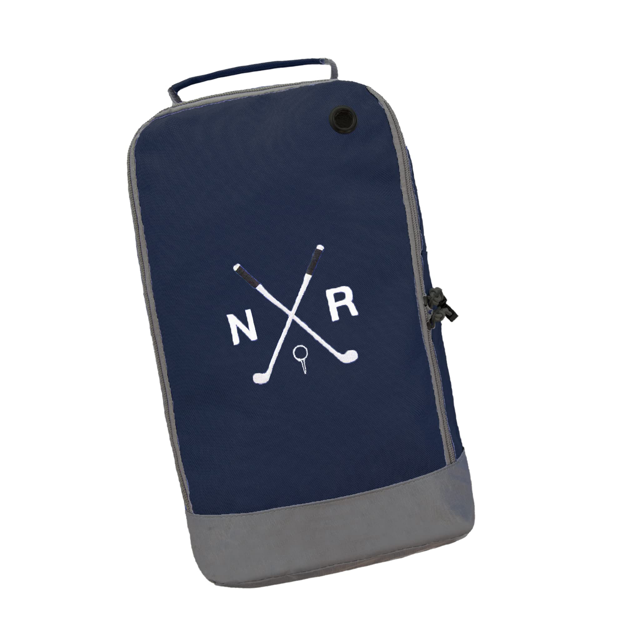 Personalised Golf Shoe Bag, Navy