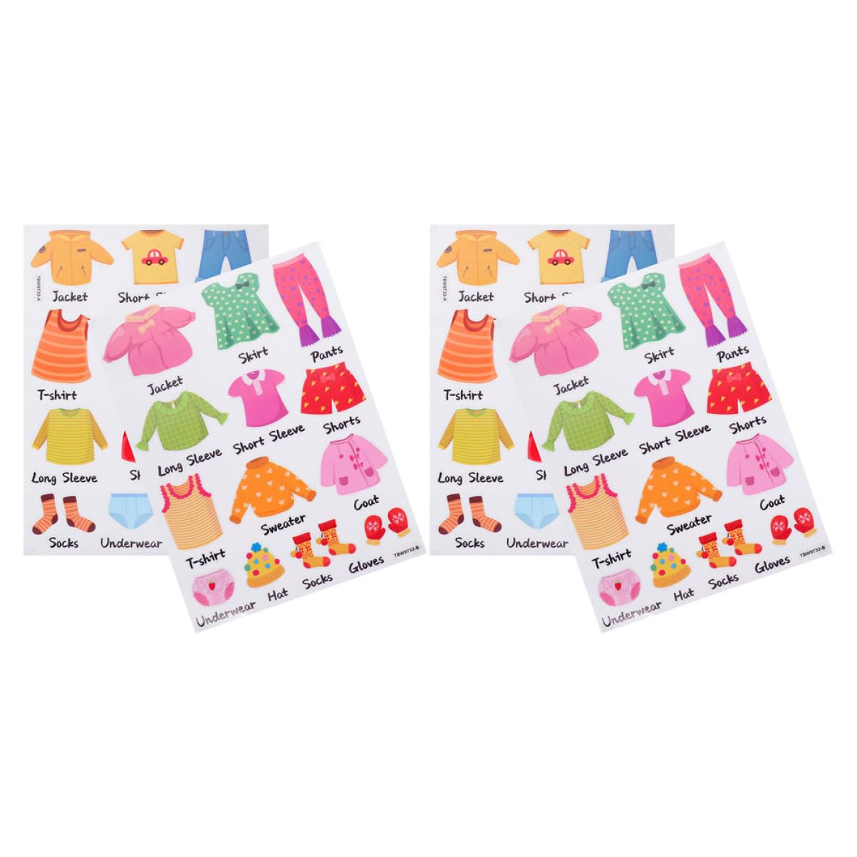 VANZACK 8 Set Adesivi Per Etichette Per Abbigliamento Etichette Per Abbigliamento Adesivi Personalizzati Segnaposti Per Inserti Per Rack Etichette
