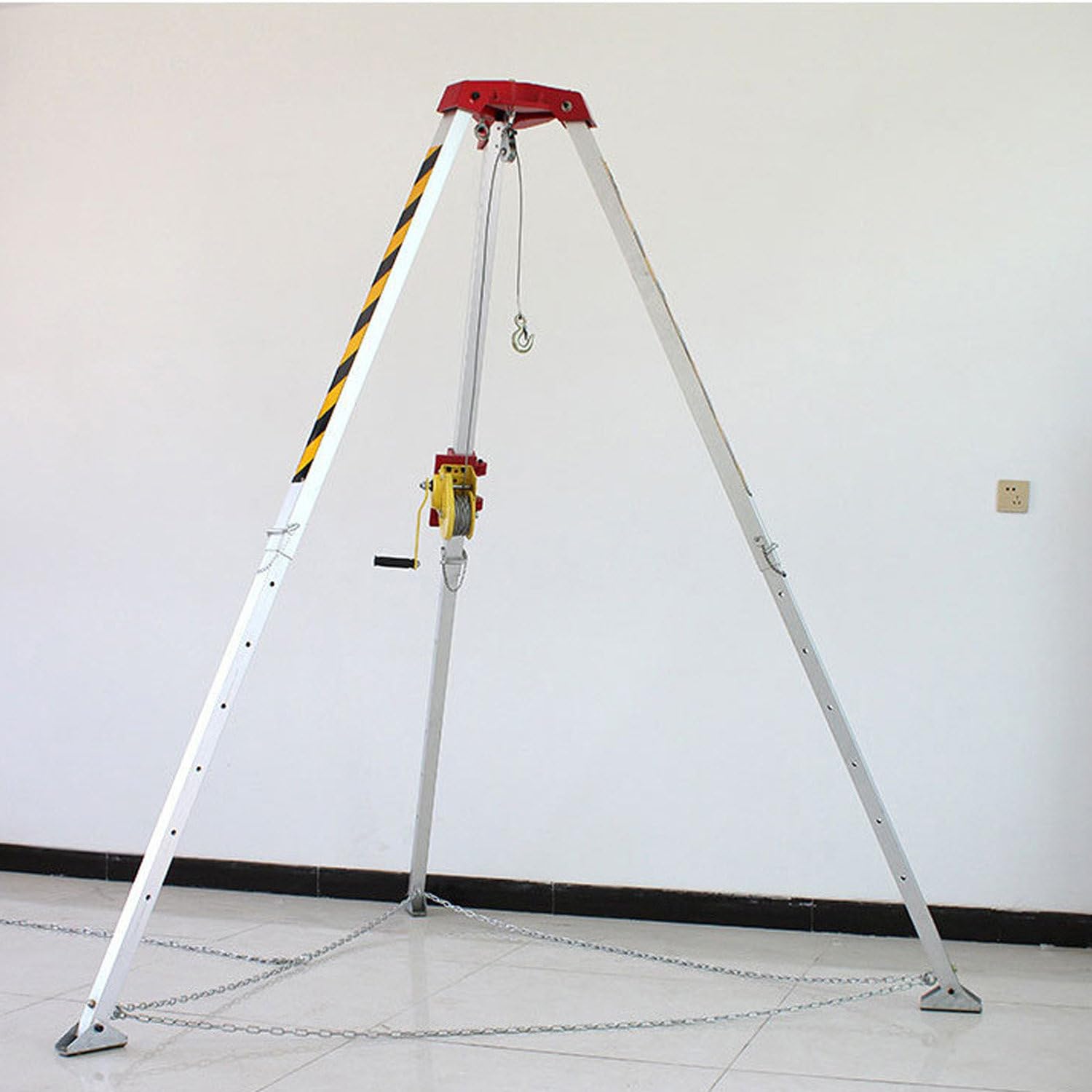 DowPie Heavy Duty Lifting Tripod, Telescopic Aluminum Tripod 2600lbs