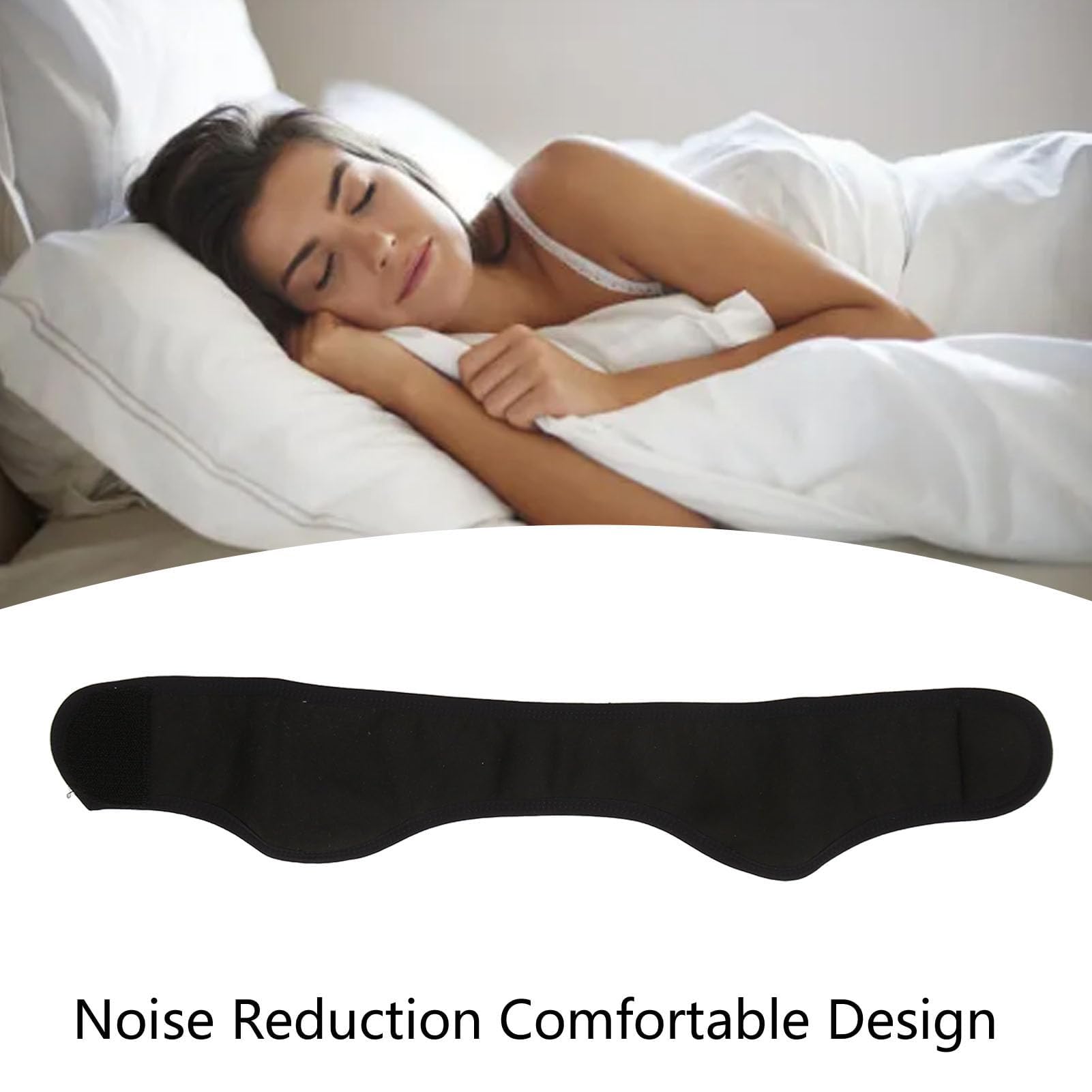 Noise Reduction Ear Muffs, Adjustable Noise Reduction Earmuffs for Sleep Study, Travel - Comfortable Fit, Cotton Cloth Material (Black) - Image 2