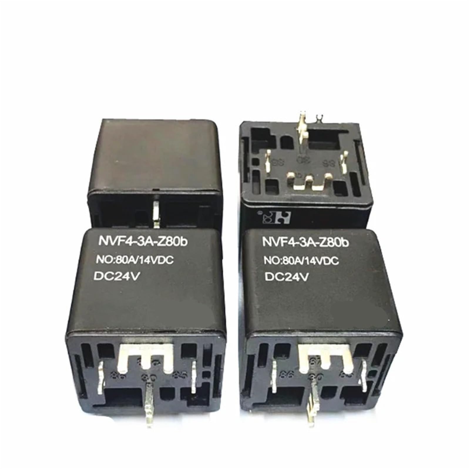 Relais 24V NVF4-3A-Z80b automobile 80A 4 broches CC pour camion et engin