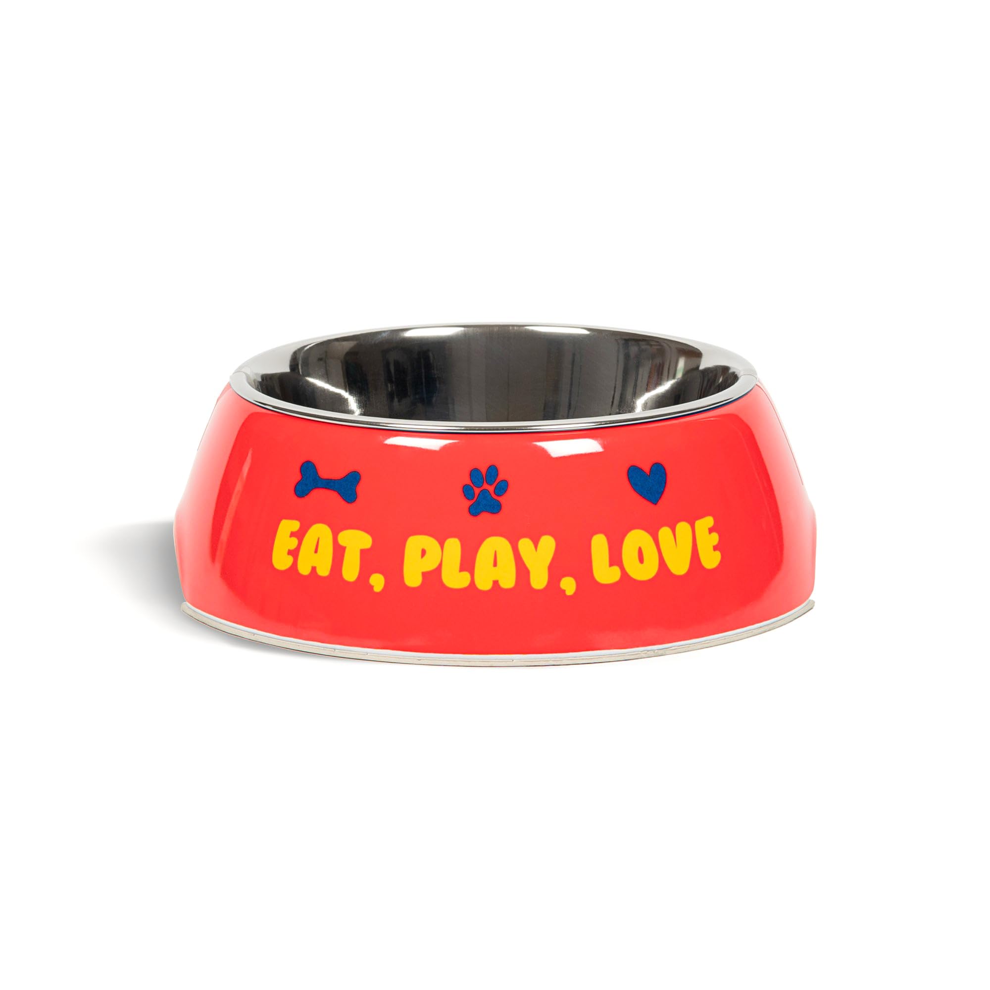 HUFT Eat Play Love Printed Melamine Dog Bowl - Red - L (B0D49RBSYJ) Amazon Price History, Amazon Price Tracker