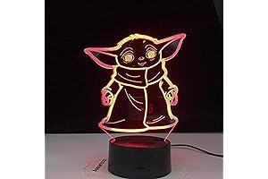 Star Wars Mini Yoda 3D Illusion Night Light