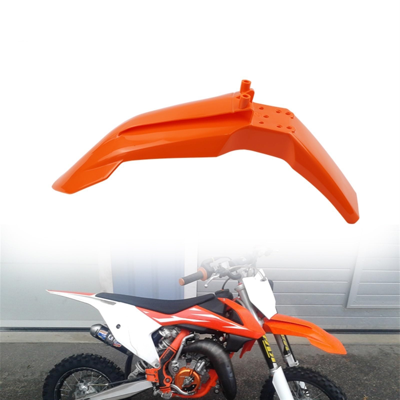 Zestaw przedniego błotnika motocykla Błotnik Fairing Body Kit KT65 Dirt Bike Część ciała Osłona przeciwbłotna Akcesoria ochronne Zestaw owiewek błotnika błotnika(1212-K65-RD)