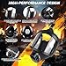 Gas Masks Survival Nuclear and Chemical: Full Face Respirator Mask with Filters 40mm Activated Carbon Charcoal Filter Canister Military Grade for Dust Painting Chemical Mechanical Polishing Welding