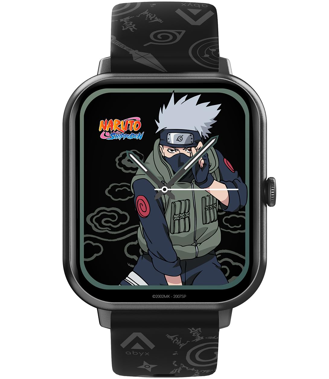 Abyx FIT Touch 3 Naruto Edition smartwatch - połączenie Bluetooth, 123 trybów, pełny ekran dotykowy TFT 1,83", wodoodporny IP67, funkcja zdrowia, powiadomienia push (Kakashi)