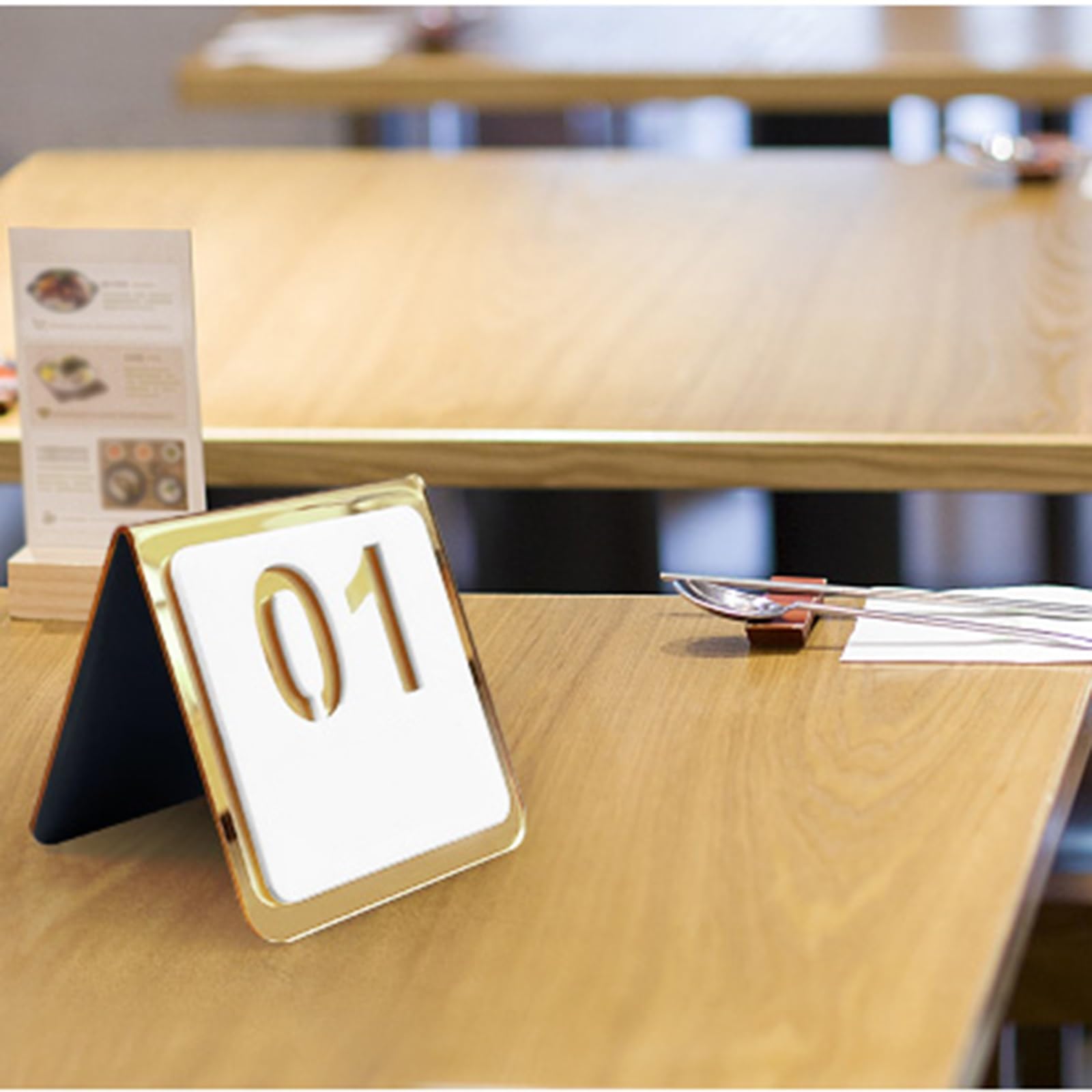 Números de la mesa Números De Mesa 1 - 10 Acrílico, Doble Cara Números De Mesa Carpa Con Talla Hueca Para Salas De Recepción De Bautizos Letreros De Mesa Con Diseño En Forma De V(Color:8x8cm(31-40))