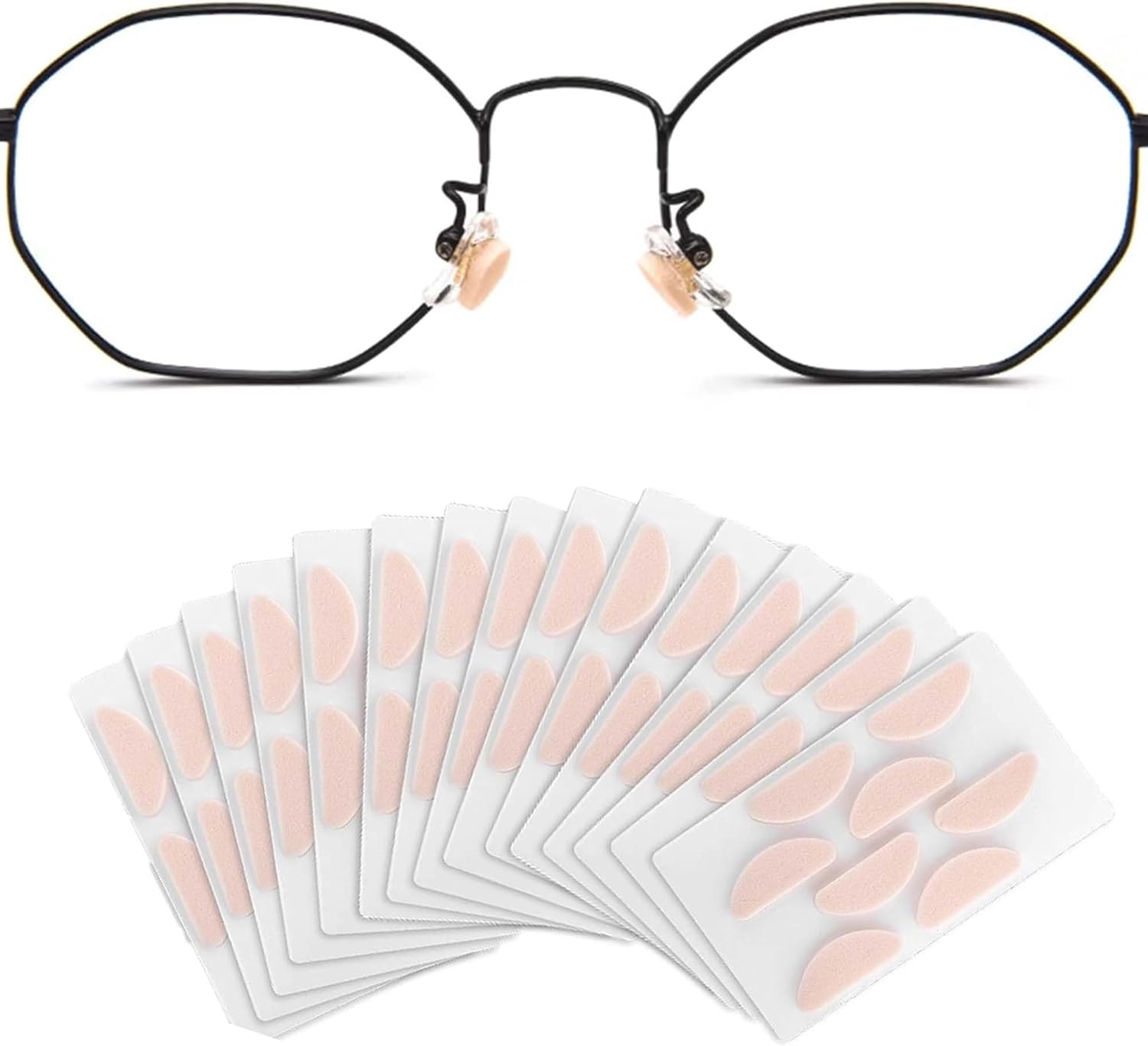 60Pcs Anti Creasing Anti Makeup Glasses Nose Pads,Nose Pads for Glasses