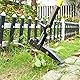 ORIENTOOLS Unkrautstecher,löwenzahnstecher 4 Stahlzähne,Unkrautentferner für effizientes Entfernen von Unkraut, Gartenwerkzeug mit silbernem Aluminiumgriff (103 cm)