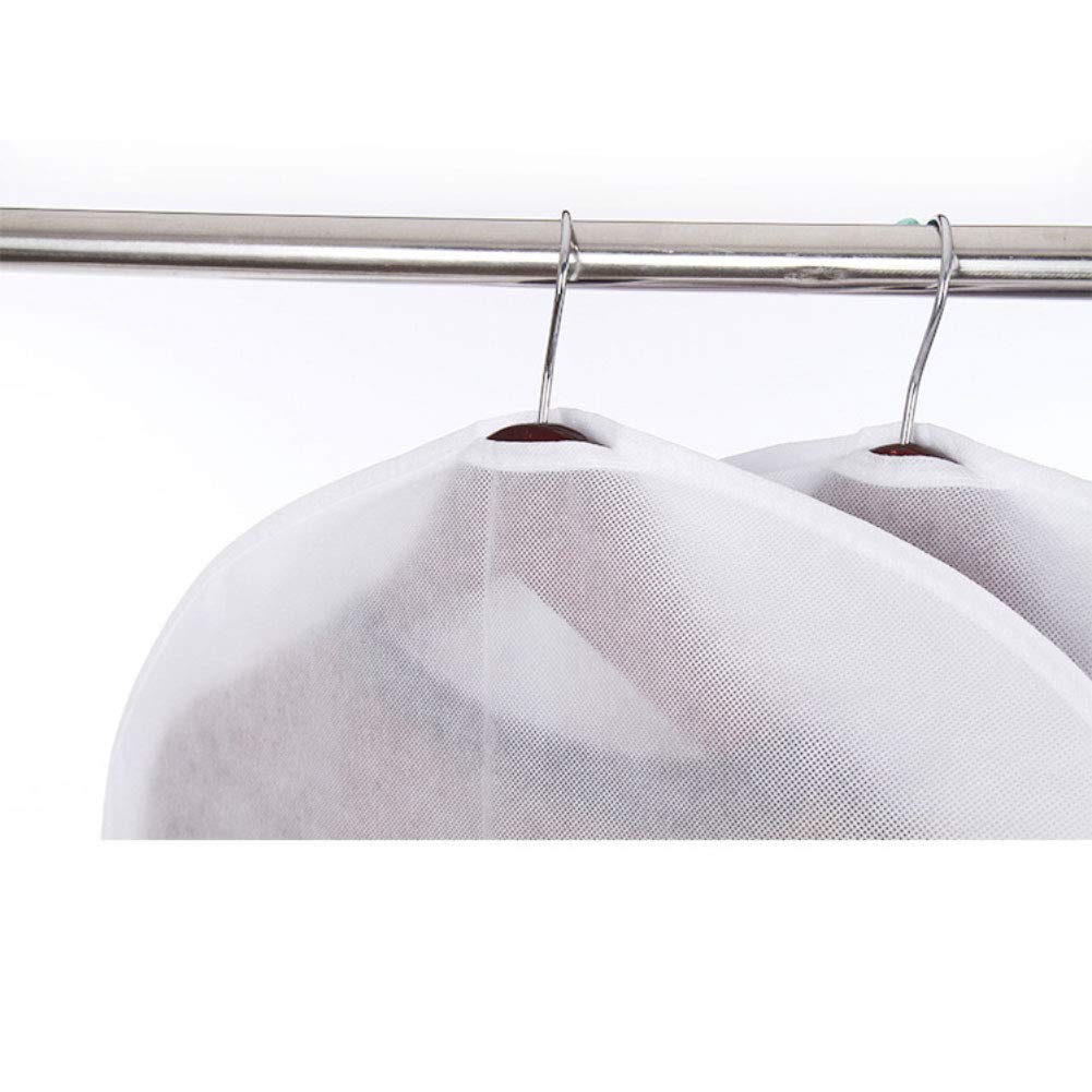 NANANA PEVA Copriabiti Antipolvere Trasparenti Cover Lavabili Impermeabili con Full Zip e Top Hole per Lo Stoccaggio Suit Cappotti Giacche Abiti,nozipper,60 * 120cm