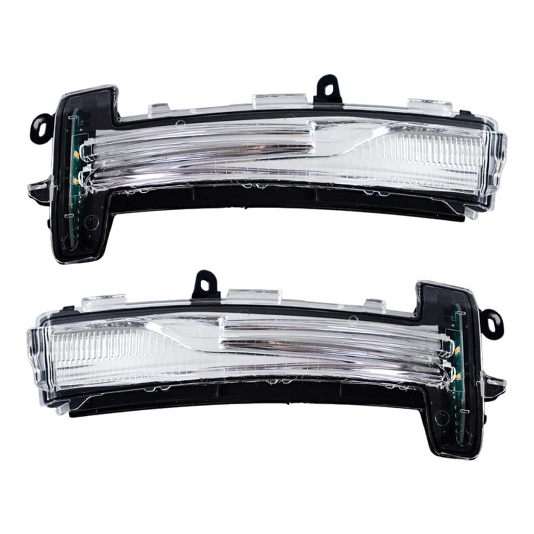 Rufutle Side Marker Lights for Volvo XC60 2014-2017, Rearview Mirror Marker Lamps Front Side Mirrors Turn Signal Light Shell