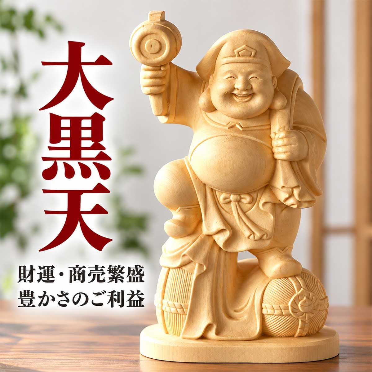 Amazon.co.jp: 大黒天 大黒様 恵比寿様 恵比寿天 15cm 商売繁盛 神棚