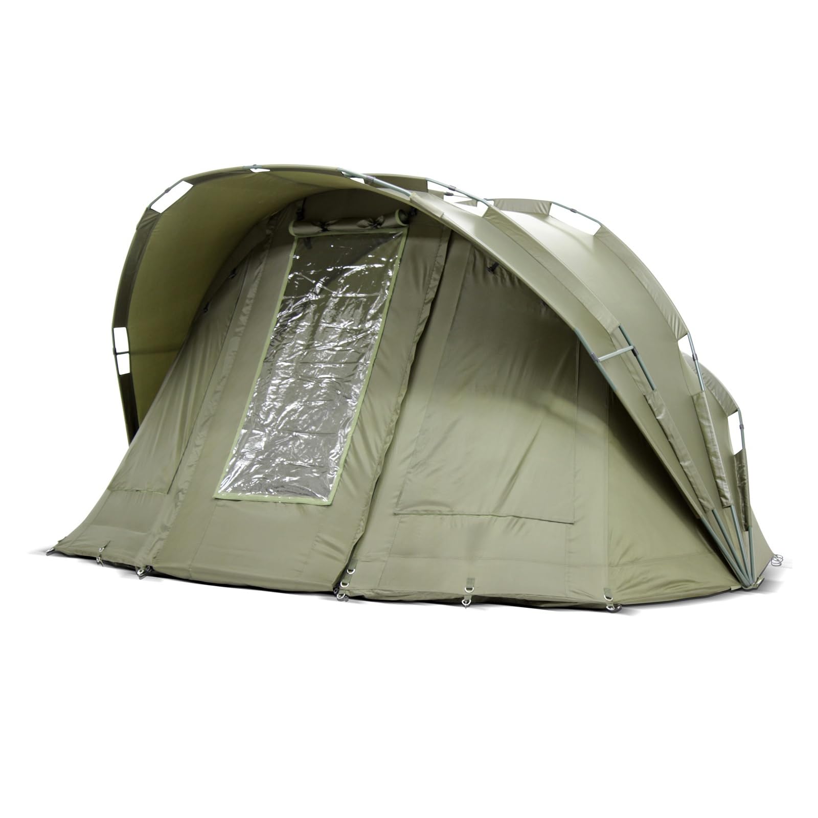 Carpa de pesca Luxx® Bobcat para 2 personas, tienda de pesca para 2 personas, tienda de pesca con cúpula de carpas, tienda de campaña de campamento