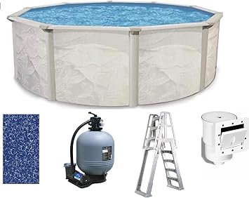 Argentina 24 x 52" Round Above Ground Swimming Pool Package