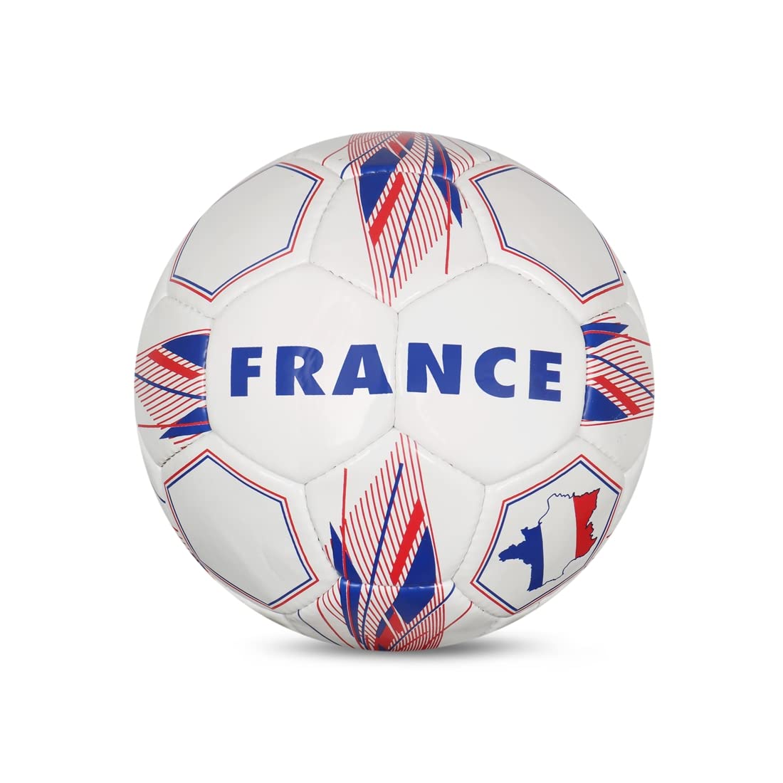 Vector X Country Colour Football France PVC Hand Stitched Football 32 Panels Practice Ball Low Water Uptake Foot Ball White Blue Red Size : 5 (B088NV5RVJ) Amazon Price History, Amazon Price Tracker