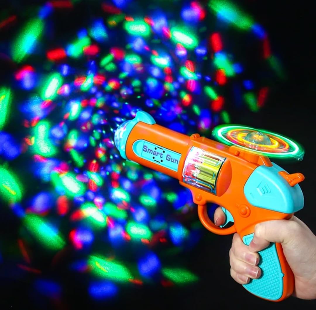 Ruhani Children Toy Gun Projection Pistol Smart Gun Rotating with Sounds Lights for Kids Gifts (B0D2LDYR51) Amazon Price History, Amazon Price Tracker