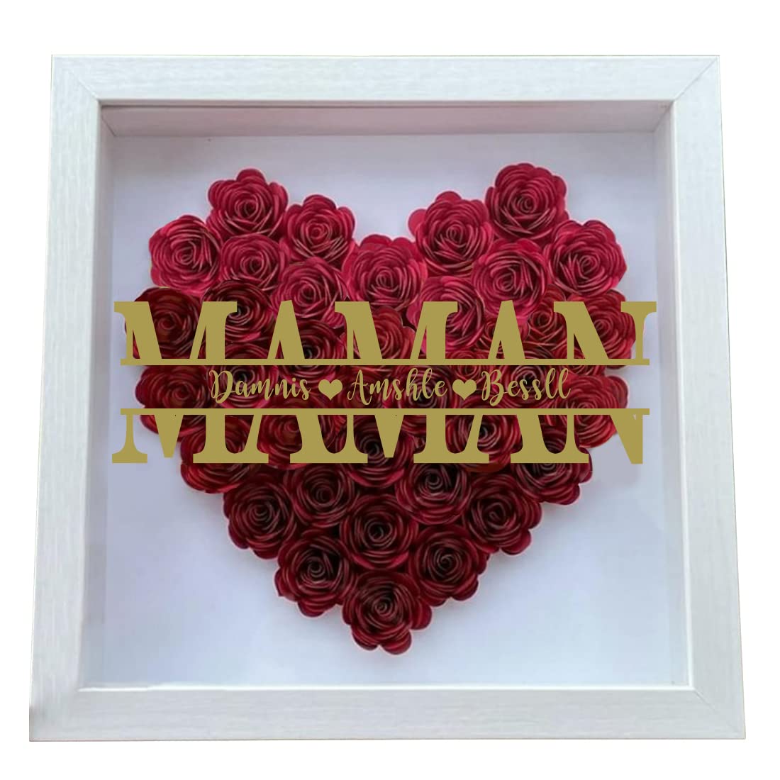 Boîte à Ombres Personnalsée Avec Des Fleurs En Paper Fates | Etsy