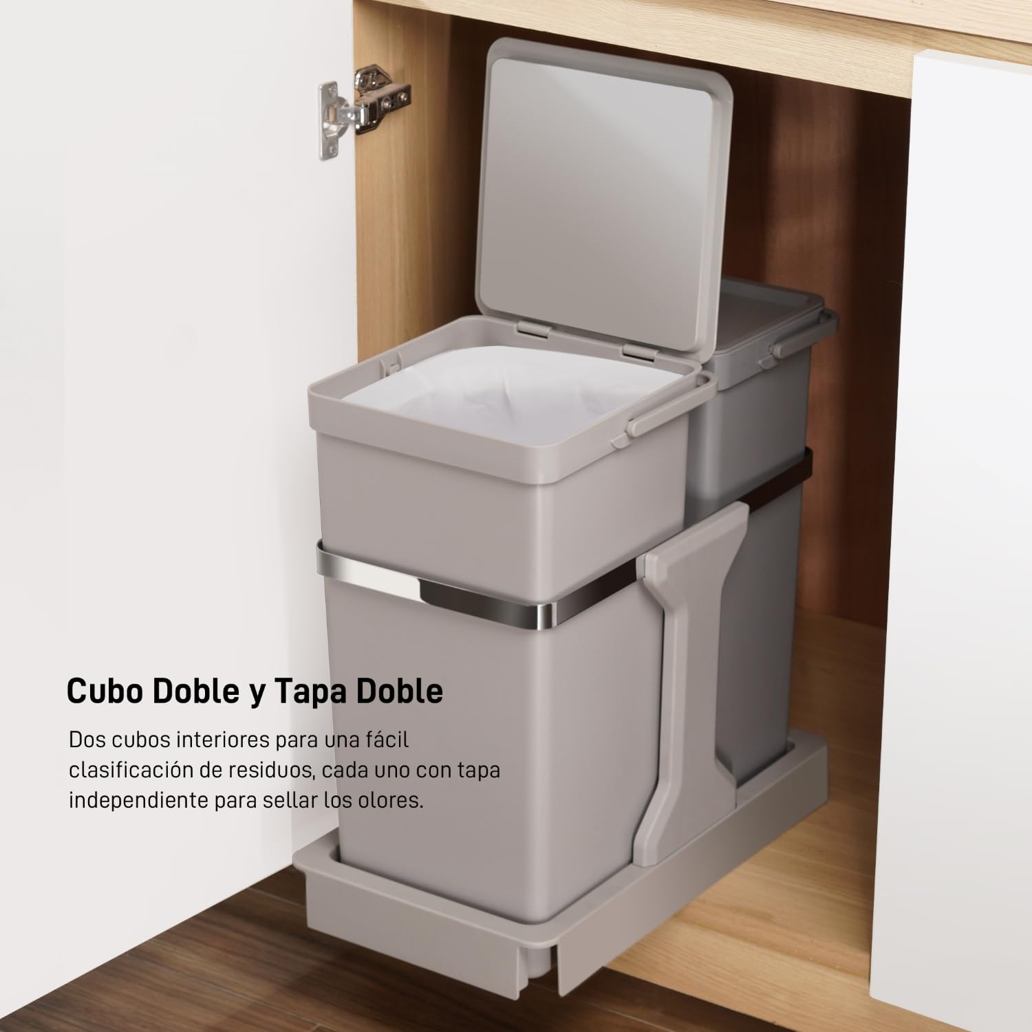 EKO Deco Duo Kitchen Recycling Bin 20 L + 15 L Removable