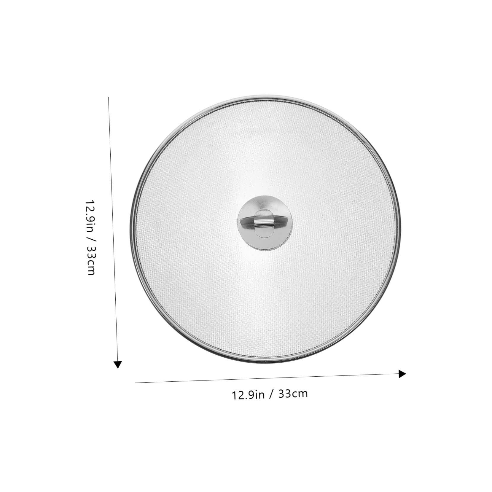 Cabilock Stainless Steel Splatter Screen for Frying Pan Oil Heat Resistant Grease Screen Kitchen Gadget for Home Restaurant Use