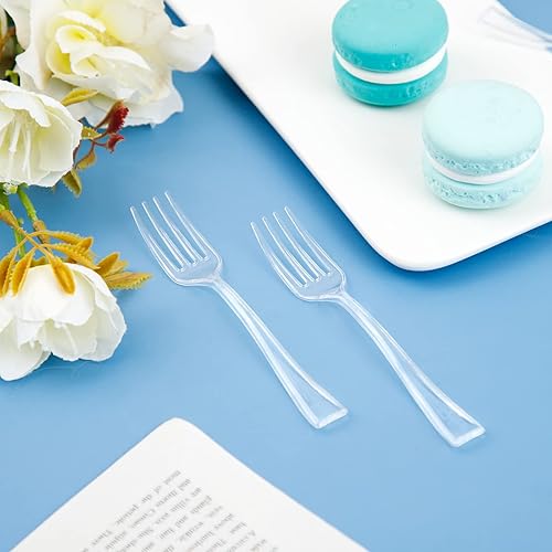 Vista 51 de WDF 300 mini cucharas de plástico doradas – Cucharas de postres de plástico dorado de 4 pulgadas, cucharas desechables resistentes perfectas para Oro