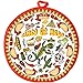 DOKKIA Tortilla Warmer 12 Inch Insulated Cloth Pouch - Microwavable Use Fabric bag to Keep Food Warm for up to One Hour (12 Inch, Sunburst Skull Fiesta)