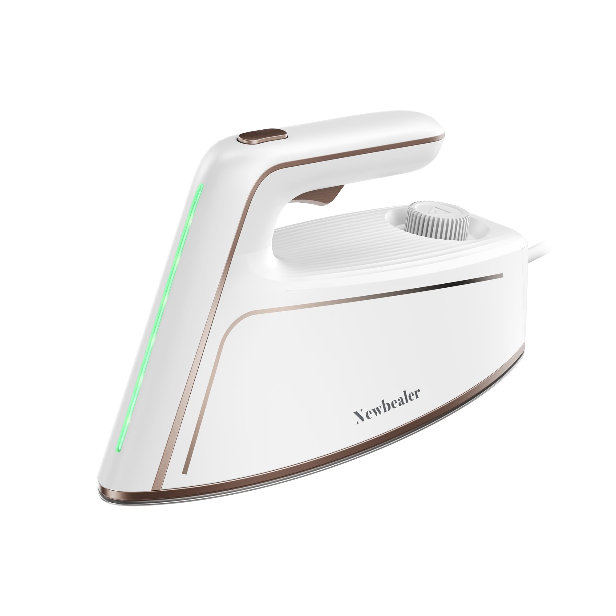 Newbealer Dampfbügeleisen, 1500W Bügeleisen, 5 Bar Dampfdruck, 250 ml Wassertank, max. 100 g/min Dampfabgabe, Antihaftbeschichtete Bügelsohle für müheloses Bügeln