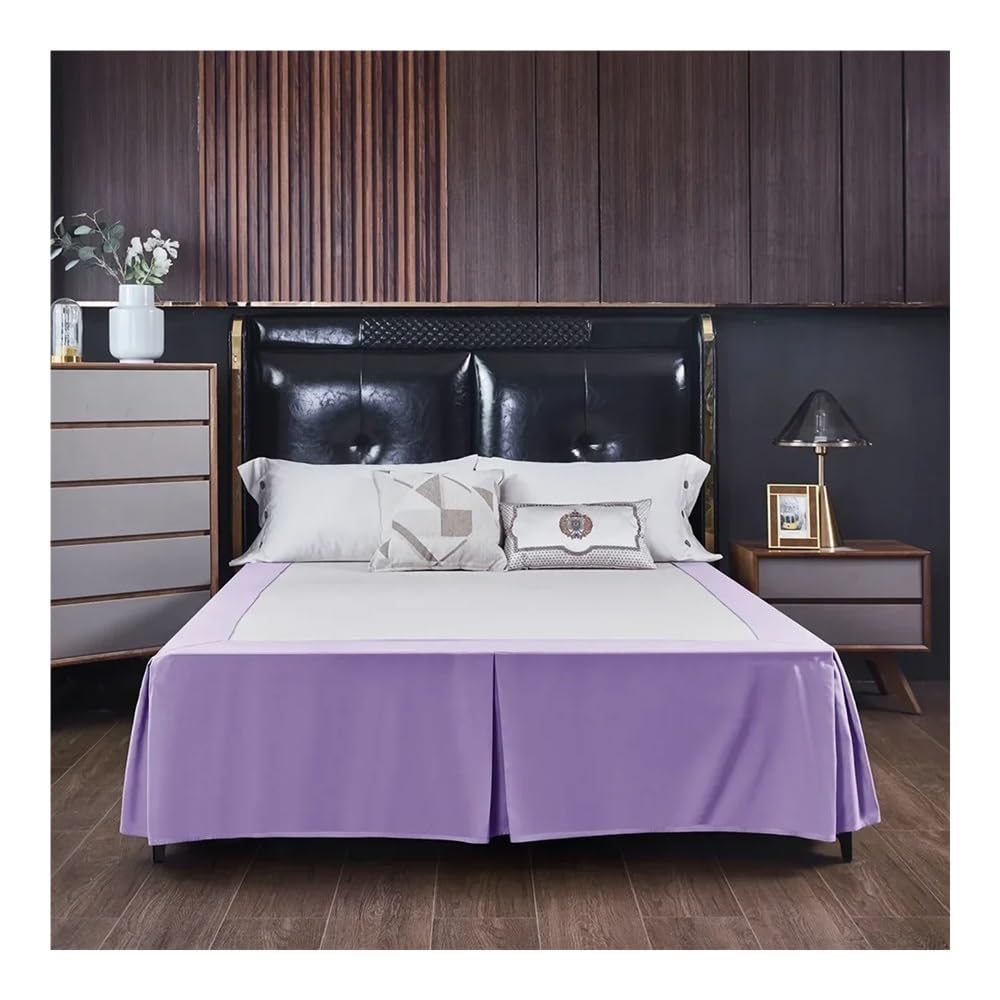 Mantovana giroletto ad angolo aperto, in tinta unita, spazzolato, per casa e hotel, matrimoniale, king size, queen size (CQ005-33, king size 200 x 203 x 38 cm)