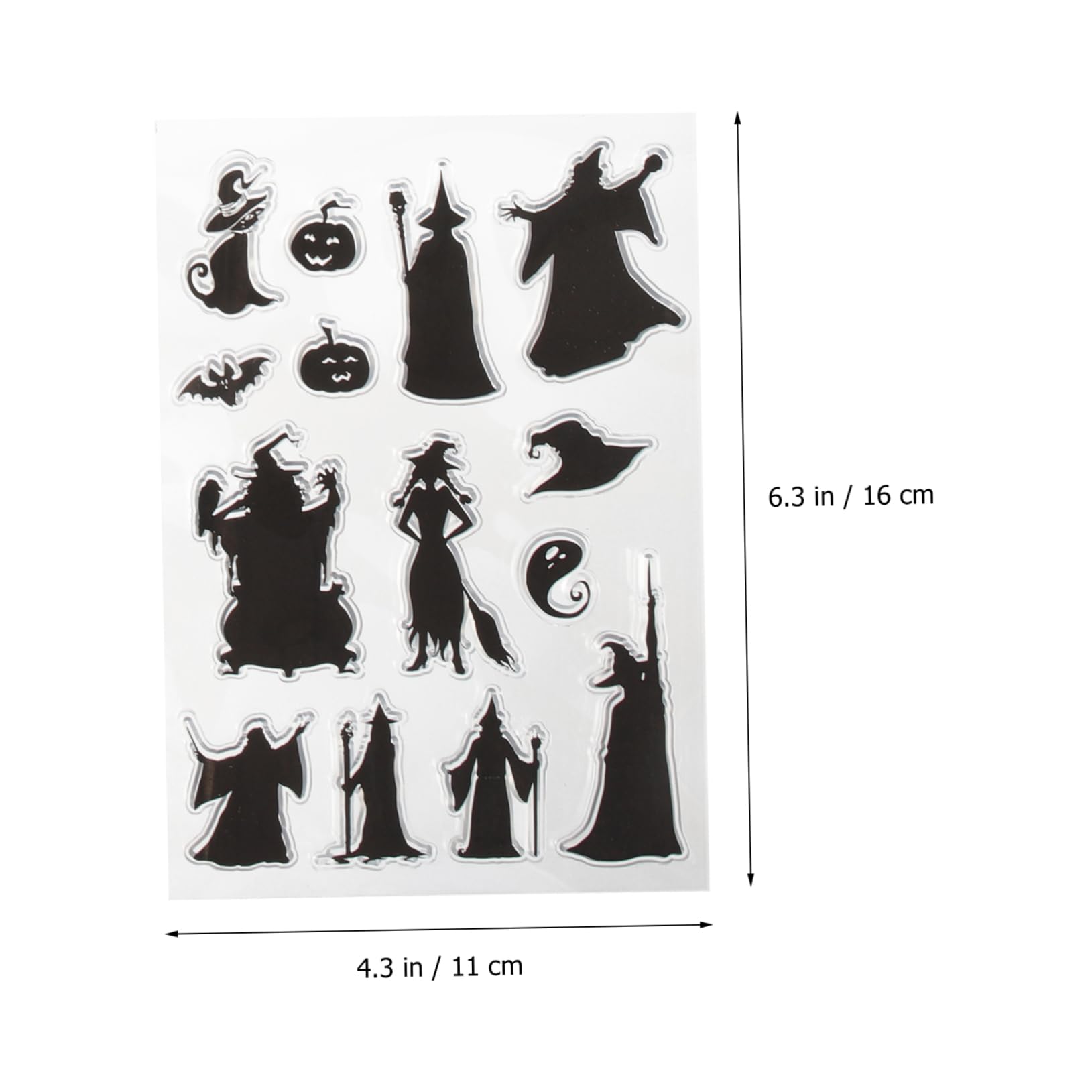 TEHAUX 40stücke Halloween Silikon Stempel Transparentes Zubehör Für Scrapbooking Handwerk Vielseitige Designs Für Kreative Projekte Wiederverwendbar Und Leicht Zu Reinigen