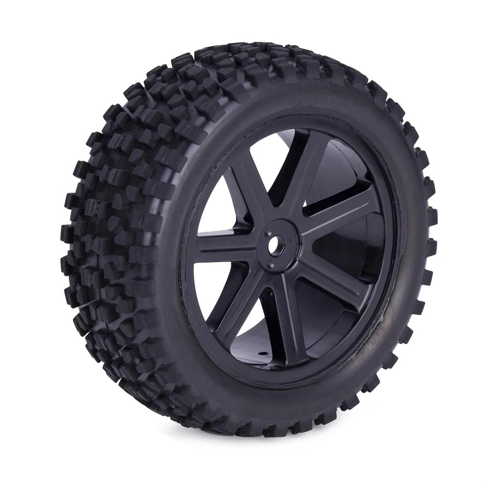 Neumáticos Coche RC Compatible con Wltoys para Redcat para HPI para HSP para Tamiya Todoterreno para Neumáticos para Buggy 1/10 RC Car Ruedas Delanteras Y Traseras Bujes Hexagonales De 12 Mm