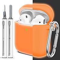Vista 589 de Funda para AirPods Pro con kit de limpieza, funda de silicona suave para Apple AirPod Pro de 1ª/2ª generación, accesorios de funda AirPods Pro/Pro 2