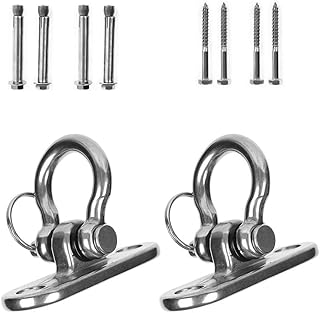 YOFASEN 2 Piezas Gancho para Columpio - Acero Inoxidable Ganchos de Techo Gancho para Saco de Boxeo Colgar Silla Hamaca Yoga