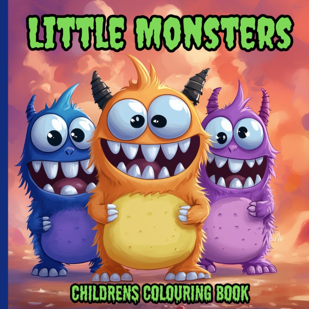 Little Monsters: Children's Colouring book