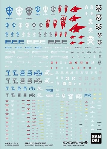 Miniatura 1 de Bandai Hobby - GD-121 Gundam AGE MS multiusos 1, calcomanías deslizantes de agua Bandai Spirits