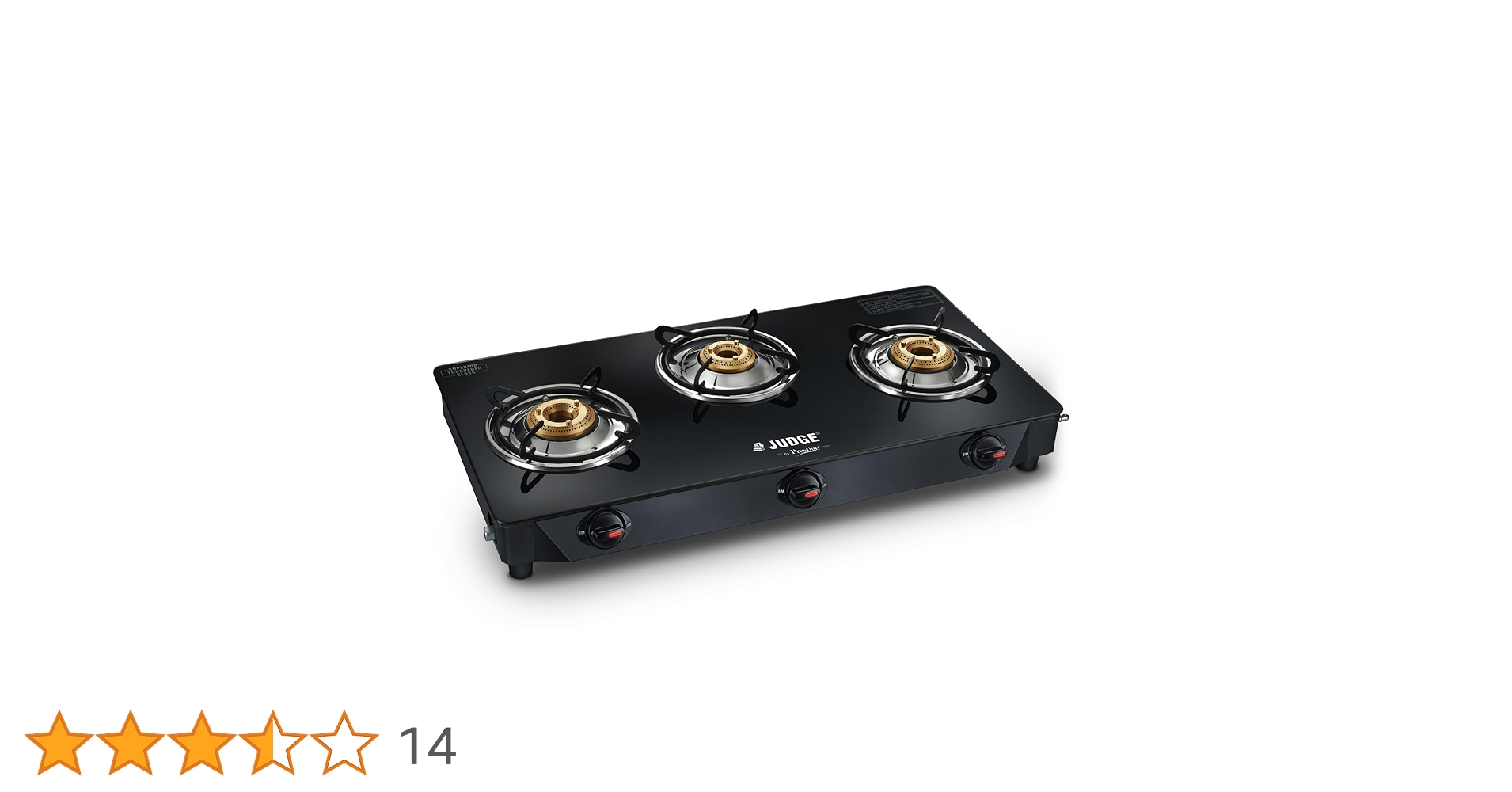 ￼ ￼ JOKERD ULTIMATE Model S-Se. 3rd Judge by Prestige 3 Burners Deluxe Glasstop Gas Stove | High
