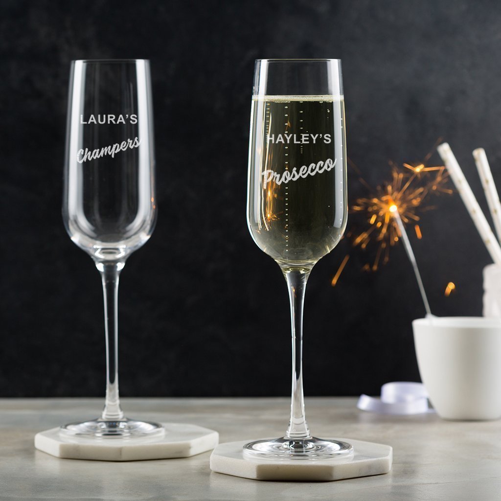 Personalized Prosecco Glass - Personalized Champagne Glass - Personalized Champagne Flute for Bridesmaids - Best Friend Gifts for Women