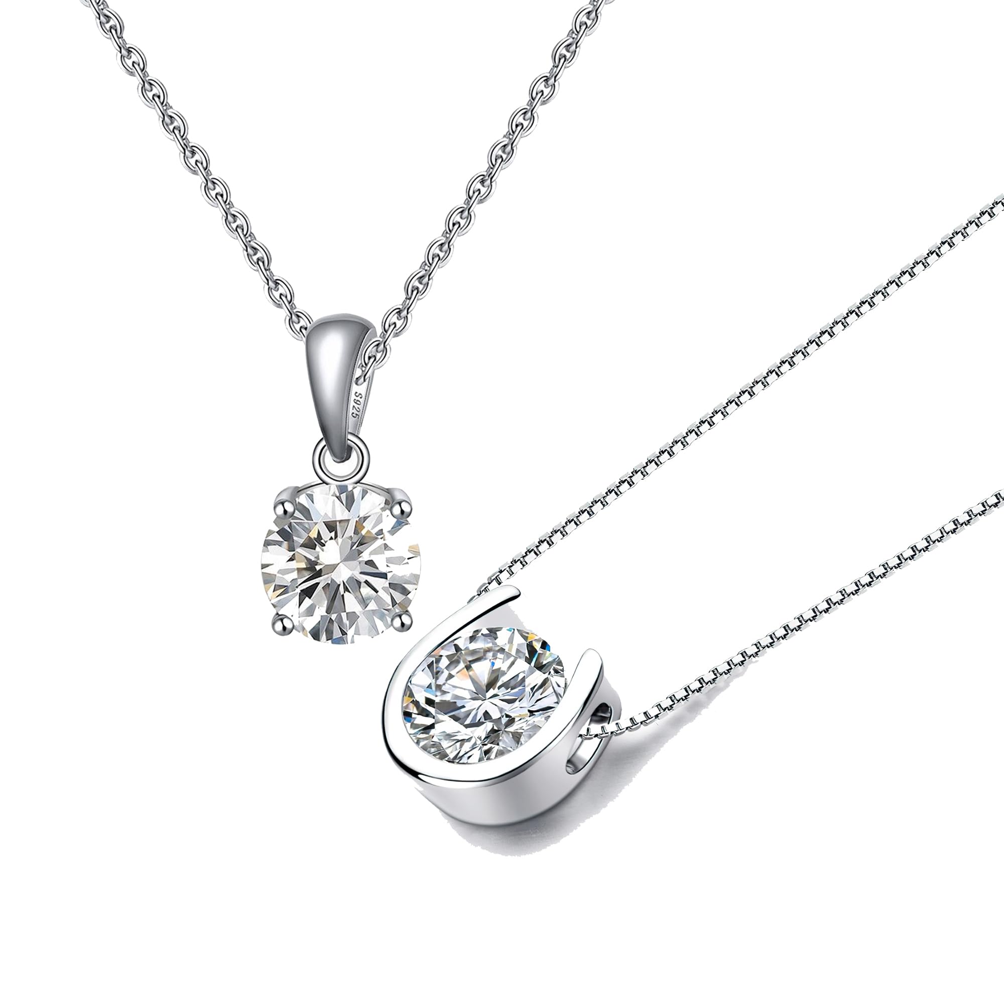 Fashion Frill Stylish Silver Chain For Women Stainless Steel Crystal Silver Chain Pendant Necklace For Women Girls Jewellery Combo (B0CJVFLWR5) Amazon Price History, Amazon Price Tracker