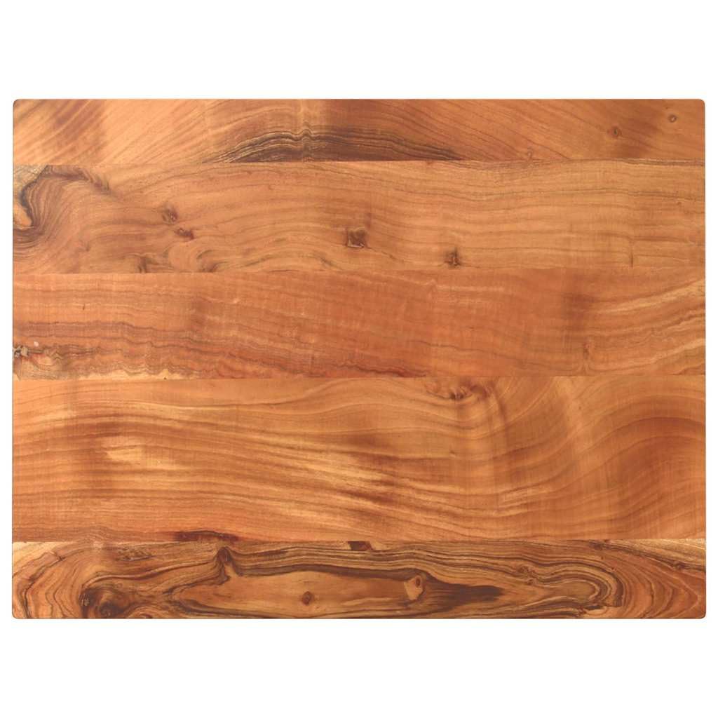 vidaXL Piano Tavolo 80x60x3,8 cm Rettangolare Legno Massello Acacia, Piano per Tavolo Rettangolare, Piano Tavolo in Legno, Piano per Tavolo da Pranzo