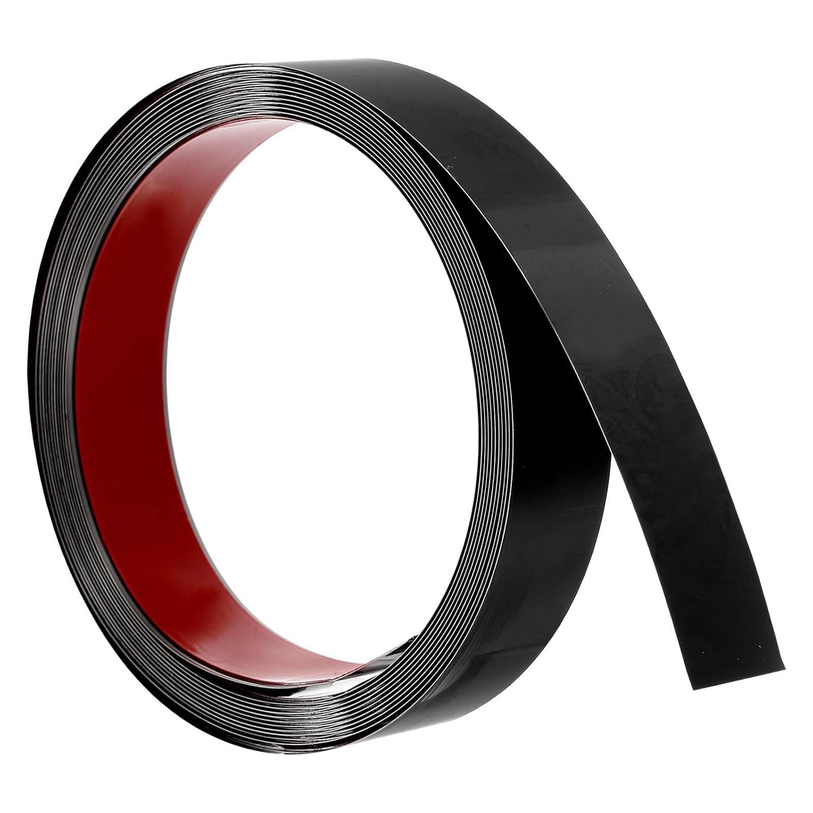 Moldura de pared de acero inoxidable flexible negro de 5m con acabado premium para techos