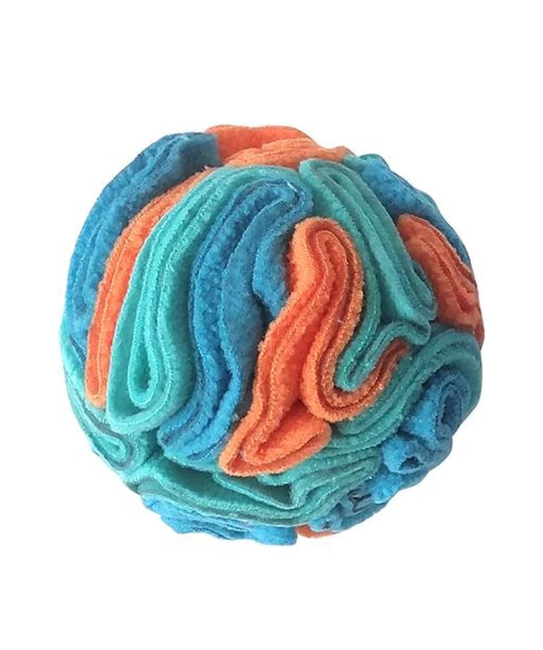fouFIT Hide n Seek Snuffle Balls Nosework Toy for Dogs Blue Orange Small 4